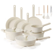 Savressa 24-piece cookware set in Cream White