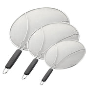3-Piece Stainless-Steel Splatter Screen Set — Free Gift